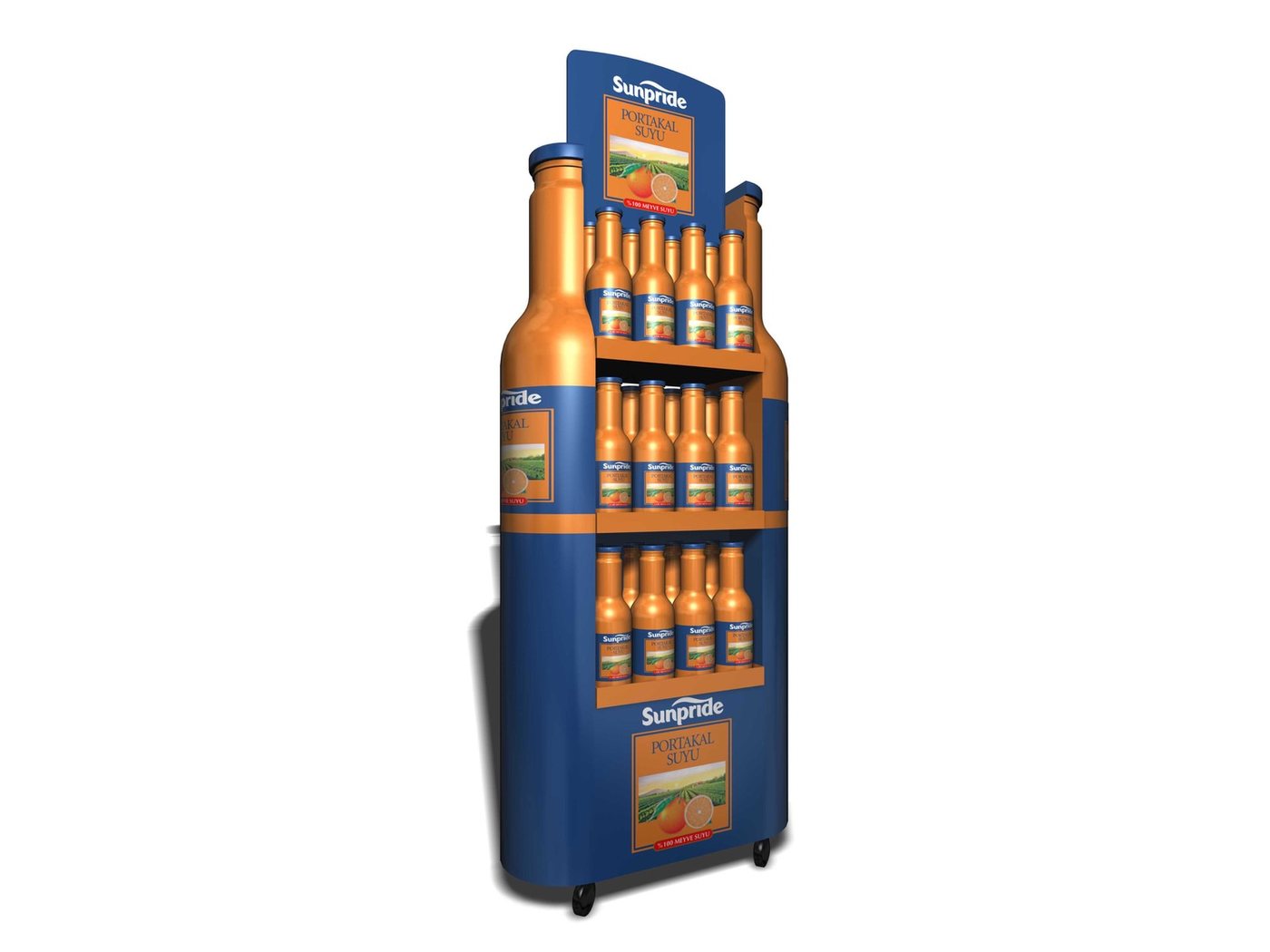 Bottle-shape beverage unit